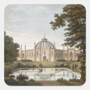 Sticker Carré Brighton Pavilion : Proposed view of the garden wi