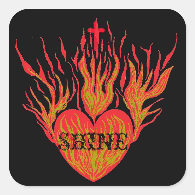 Sticker Carré Brille La Lumière (Devant)