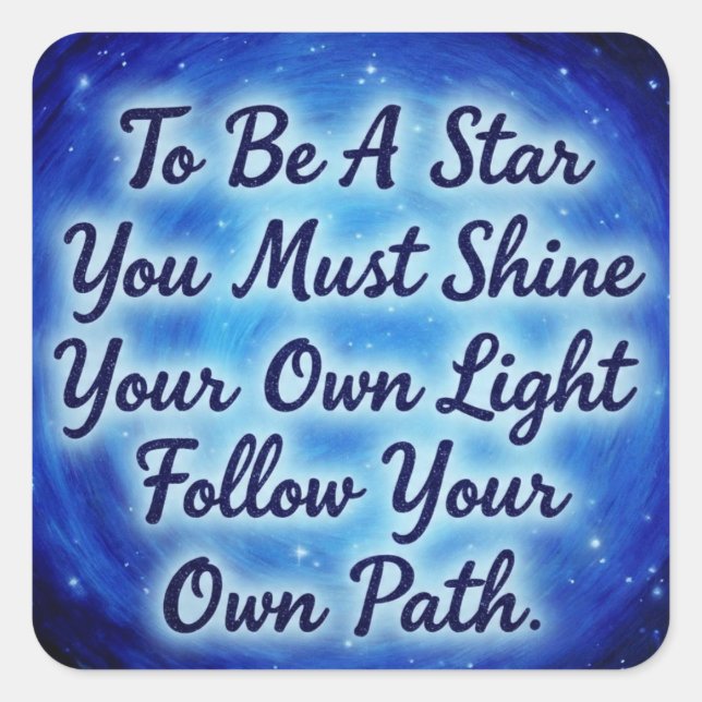 Sticker Carré BrillezVotreLumière (Devant)