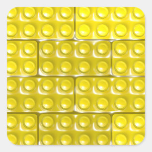 Sticker Carré Briques du constructeur -