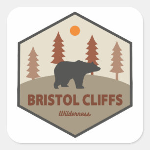 Sticker Carré Bristol Cliffs Ours sauvage