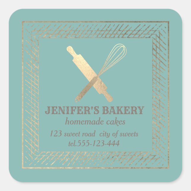 Sticker Carré Brochure professionnelle en or laminoir whisky che (Devant)