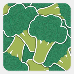 Sticker Carré Brocoli