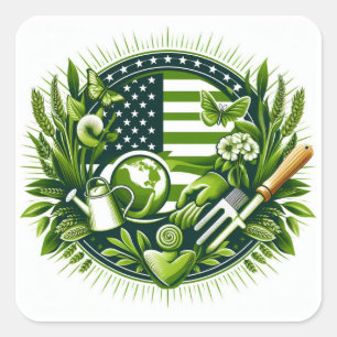 Sticker Carré Brodeur