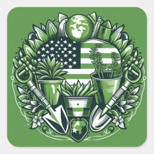 Sticker Carré Brodeur