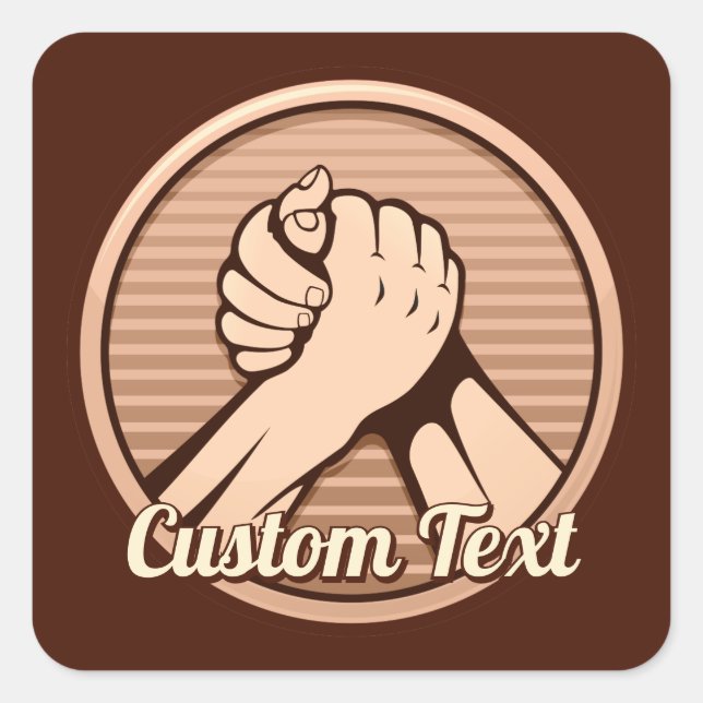 Sticker Carré Bronze (Devant)