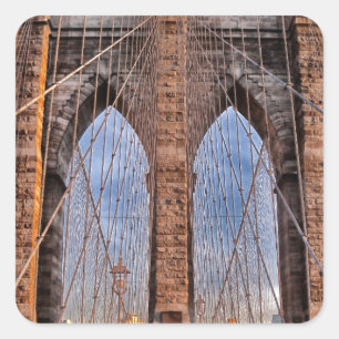 Sticker Carré Brooklyn Bridge New York USA