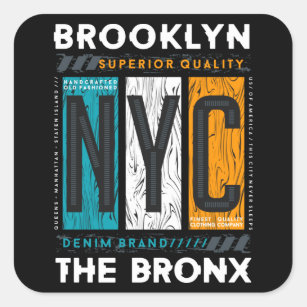 Sticker Carré Brooklyn la ville de bronx new york