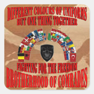 Sticker Carré Brotherhood of Military Comrades