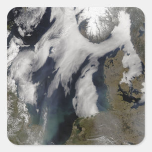 Sticker Carré Brouillard en mer du Nord