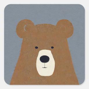 Sticker Carré Brown