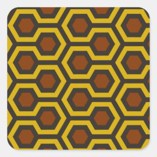 Sticker Carré Brown brillant