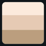 Sticker Carré Brown Ombre strié<br><div class="desc">Motif à rayures Ombre marron tendance.</div>