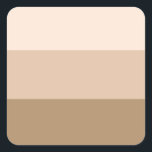 Sticker Carré Brown Ombre strié<br><div class="desc">Motif à rayures Ombre marron tendance.</div>