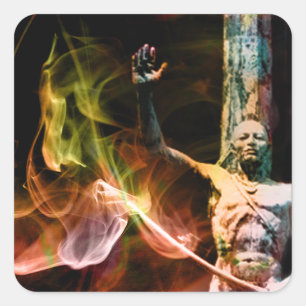 Sticker Carré brûler