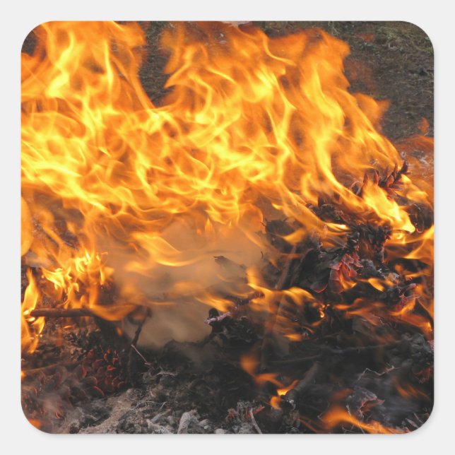 Sticker Carré Brûleur (Devant)