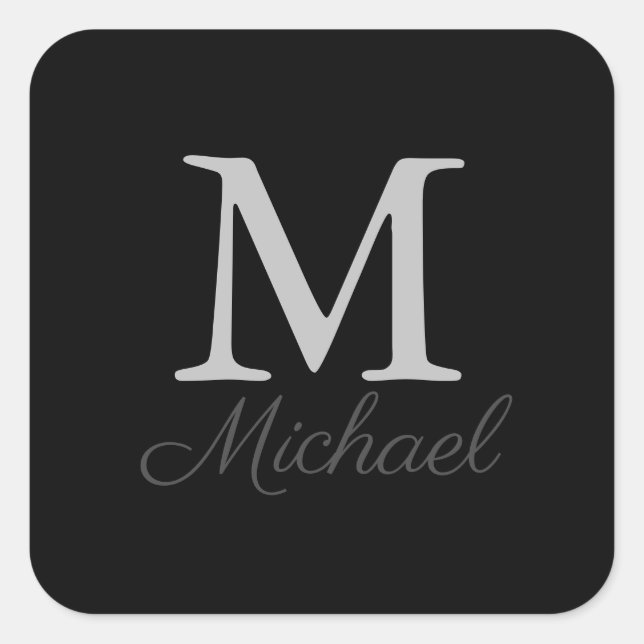 Sticker Carré Brume de lumière monographique (Devant)