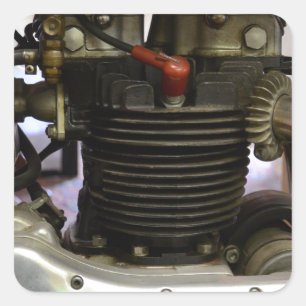 Sticker Carré BSA A7 Moteur