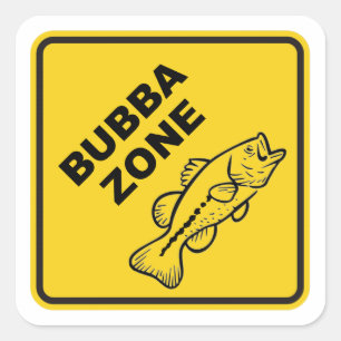 Sticker Carré Bubba Zone Basse Pêche