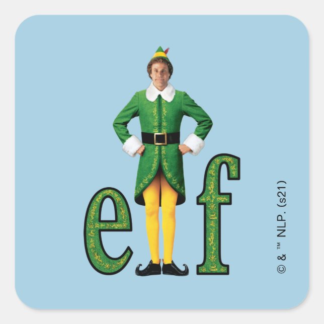 Sticker Carré Buddy le logo Elf Movie (Devant)