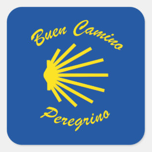 Sticker Carré Buen Camino Peregrino
