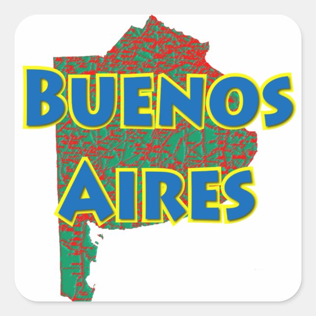 Sticker Carré Buenos Aires (Devant)