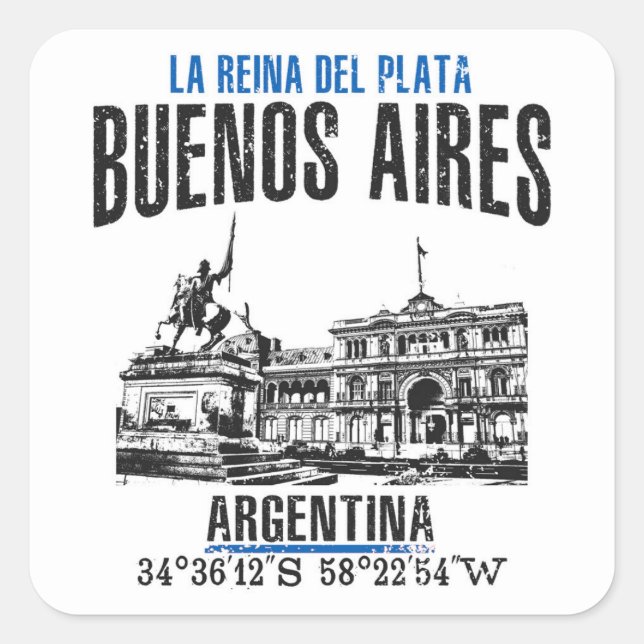 Sticker Carré Buenos Aires (Devant)