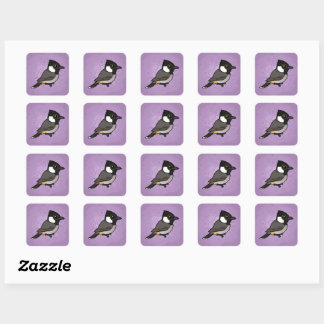 Sticker Carré Bulbul à oreilles blanches Birdorable