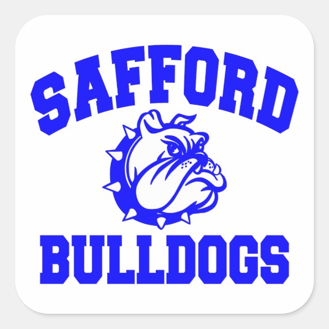 Sticker Carré Bulldogs Safford (Devant)