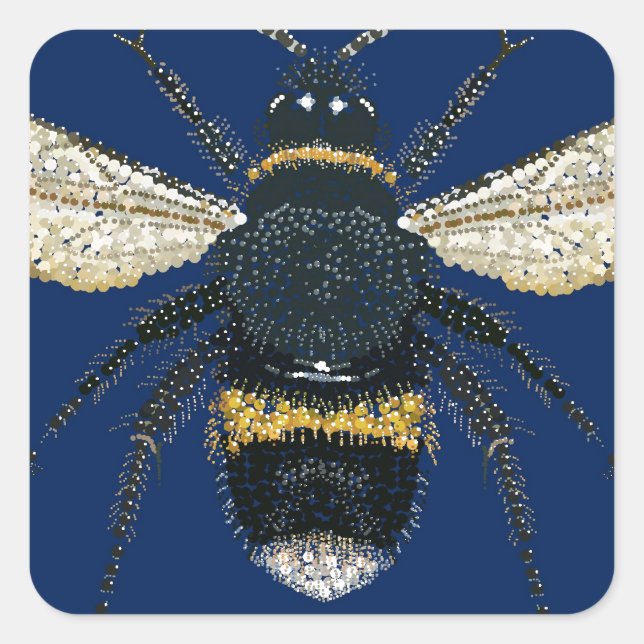 Sticker Carré Bumble Bee (Devant)