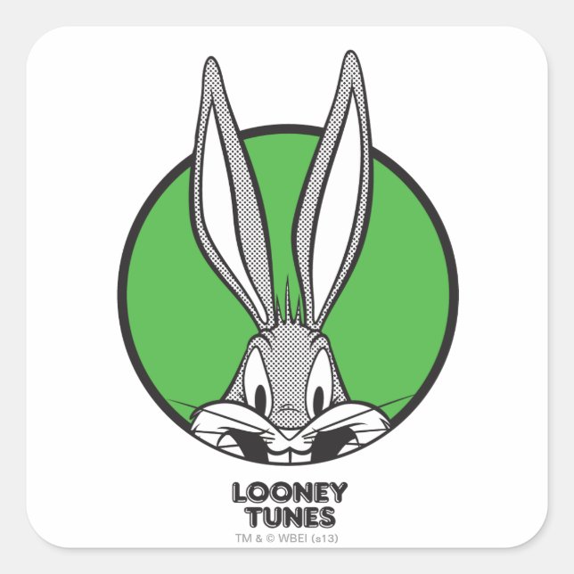 Sticker Carré BUNNY™ Icône vide (Devant)