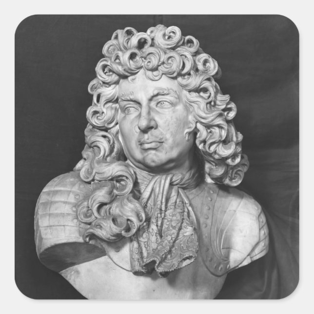 Sticker Carré Buste de François de Crequy, c.1690 (Devant)
