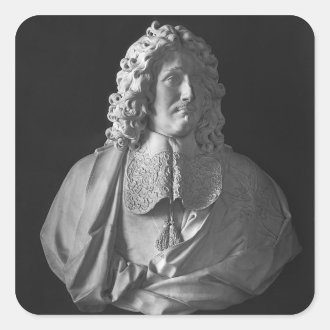 Sticker Carré Buste de Jean-Baptiste Colbert de Torcy (Devant)