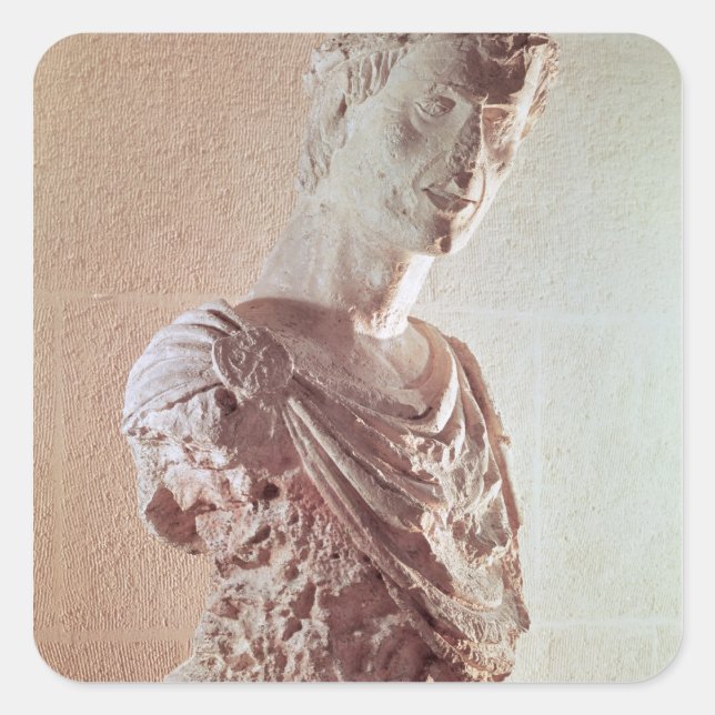 Sticker Carré Buste de l'empereur Frédéric II (Devant)