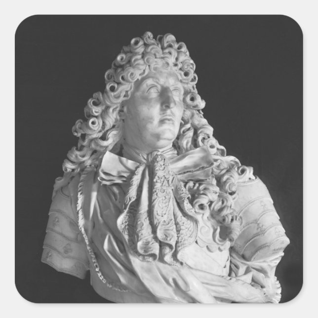 Sticker Carré Buste de Louis XIV 1679 (Devant)