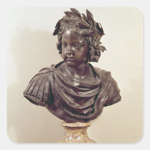 Sticker Carré Buste de Louis XIV en tant qu'enfant