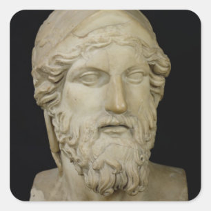 Sticker Carré Buste de Miltiades 480-336 avant JC