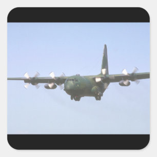 Sticker Carré C-130 Hercules