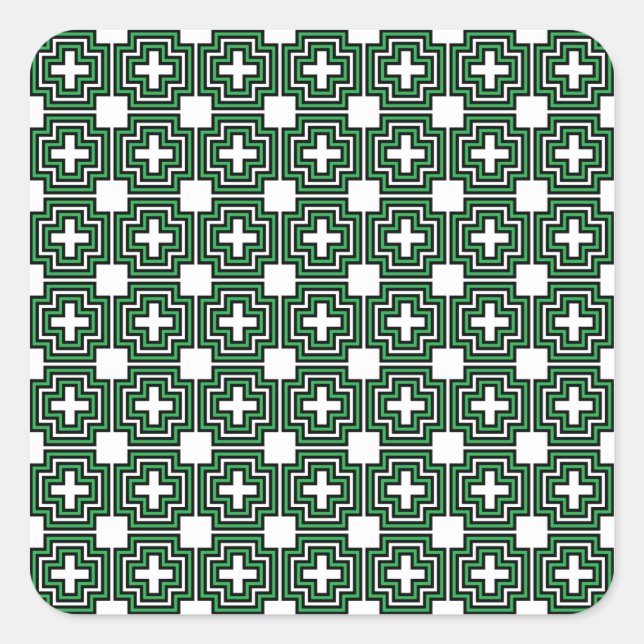 Sticker Carré C&S Green (Devant)