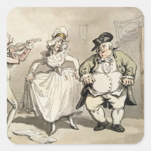 Sticker Carré Cabinet privé précédent à la boule, de la 'sc