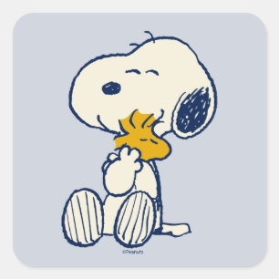 Sticker Carré cacahuètes en fleur