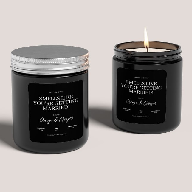 Sticker Carré Cadeau de Mariage Fiançailles personnalisé pour de (Créateur téléchargé)