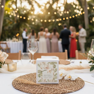 Sticker Carré Cadeau de Remerciement pour Mariage au Jardin Bota