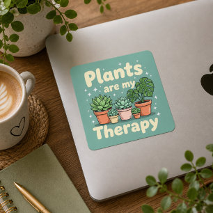 Sticker Carré Cadeau parfait pour les amateurs de jardin et de p