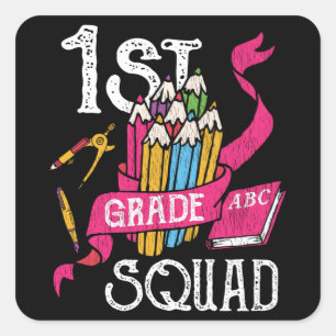 Sticker Carré Cadeau pour les élèves de CP pour la rentrée scola