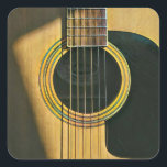 Sticker Carré Cadeau pour musicien guitariste<br><div class="desc">Cette oeuvre de guitare vintage est adaptée aux joueurs de guitare qui aiment jouer de la guitare. elle peut être offerte en cadeau à un petit ami, une petite amie, ou un papa pour un anniversaire, une fête des pères ou une Saint-Valentin. Le design rétro propose un cadeau vintage cool...</div>