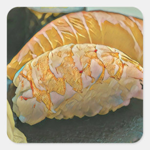 Sticker Carré Cadeau sushi amoureux