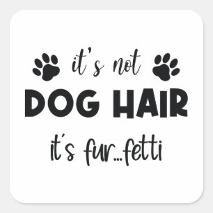 Sticker Carré Cadeaux Amoureux de les chiens, Maman de chien drô