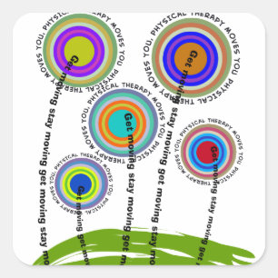 Sticker Carré Cadeaux Artsy de physiothérapie