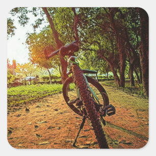 Sticker Carré cadeaux de VTT